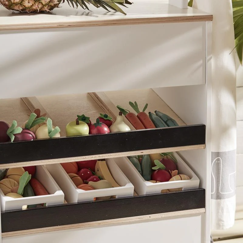 Kids Concept  Marktstand Bistro  Weiss/Natur - Image 5