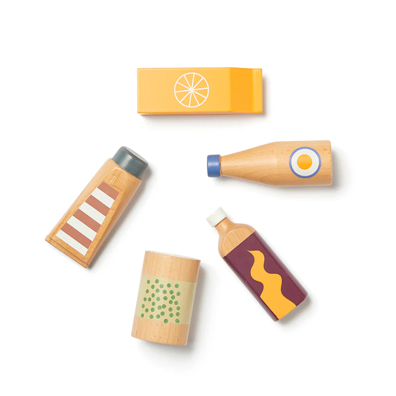 Kids Concept  Spielflaschen und -Dosen 5-er Set  Multi - Image 3