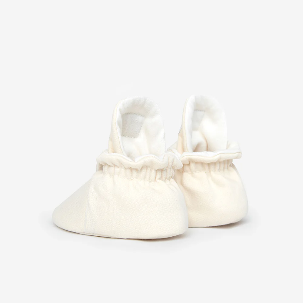 Kings & Rebels Baby Booties 'Cotton' Cream - Image 3