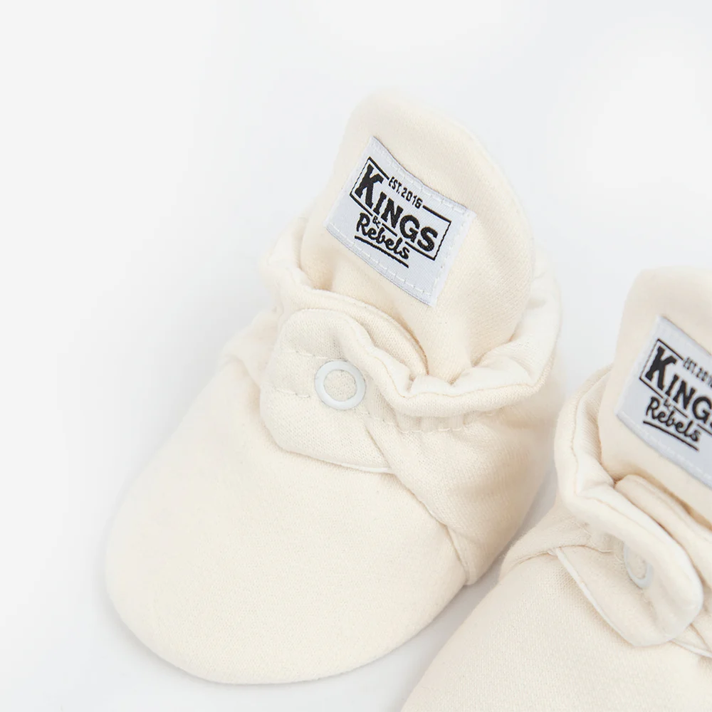 Kings & Rebels Baby Booties 'Cotton' Cream - Image 8
