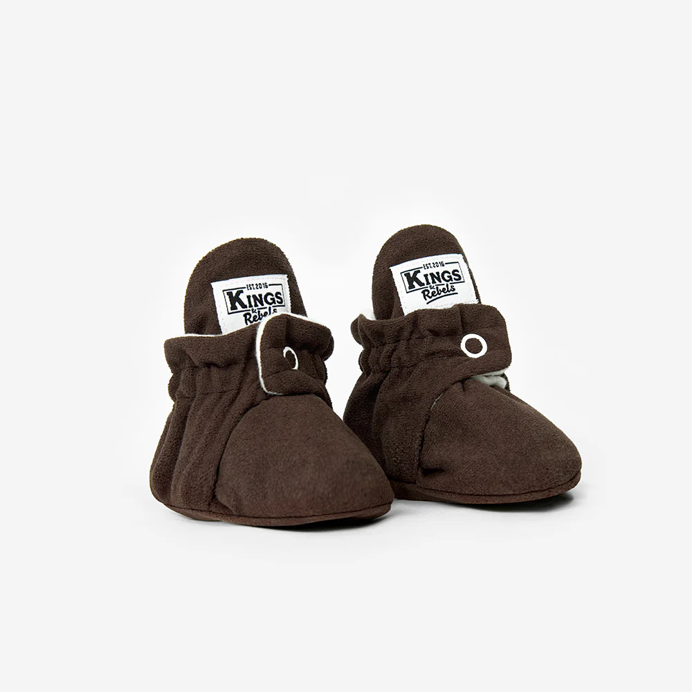 Kings & Rebels Baby Booties 'Gamuza' Chocolate - Image 13