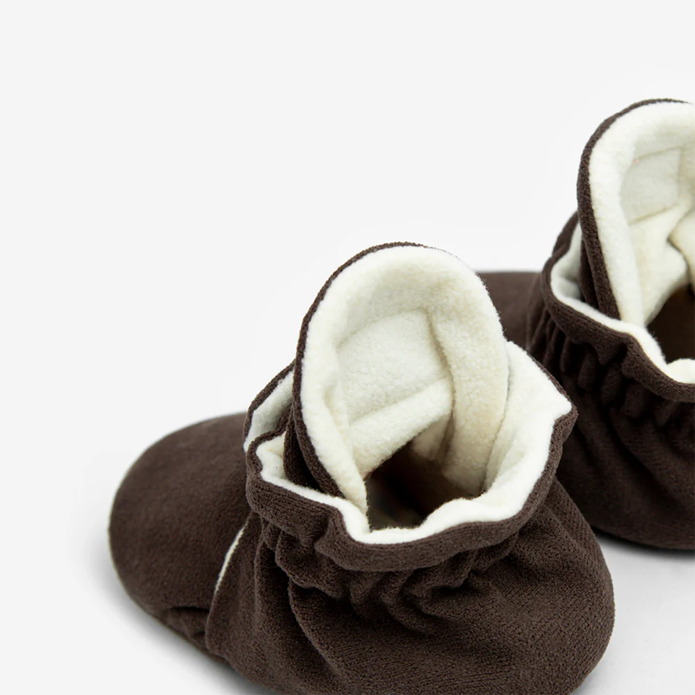 Kings & Rebels Baby Booties 'Gamuza' Chocolate - Image 3