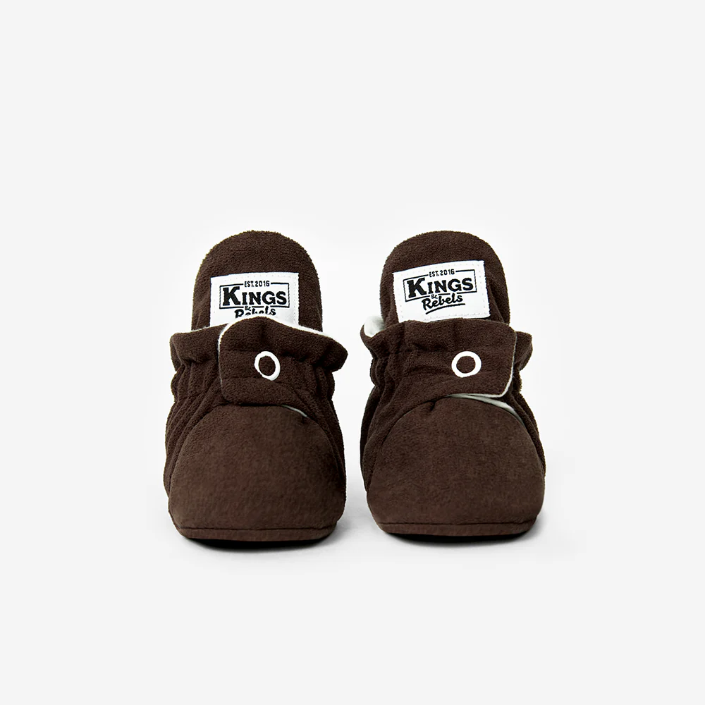 Kings & Rebels Baby Booties 'Gamuza' Chocolate - Image 7