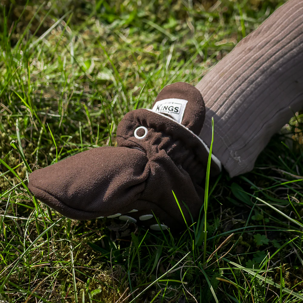 Kings & Rebels Baby Booties 'Gamuza' Chocolate - Image 9