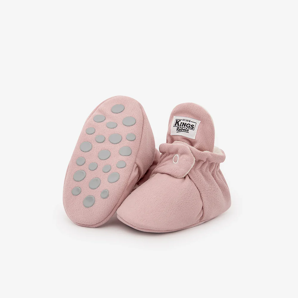 Kings & Rebels Baby Booties 'Gamuza' Rosewood - Image 3