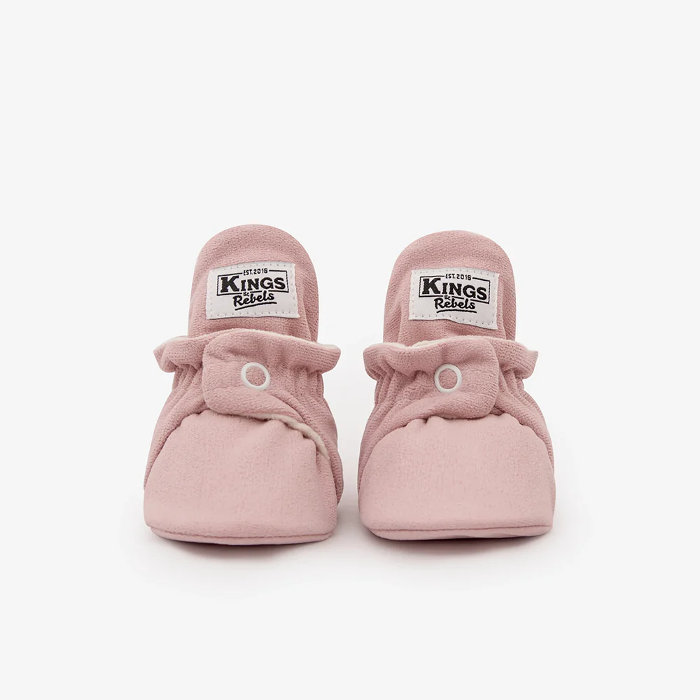 Kings & Rebels Baby Booties 'Gamuza' Rosewood - Image 4