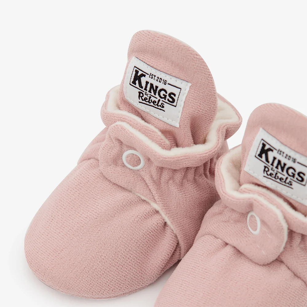 Kings & Rebels Baby Booties 'Gamuza' Rosewood - Image 7