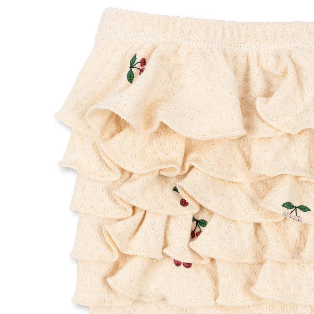Konges Sløjd Baby Leggings mit Rüschen 'Sui' Cherry - Image 2