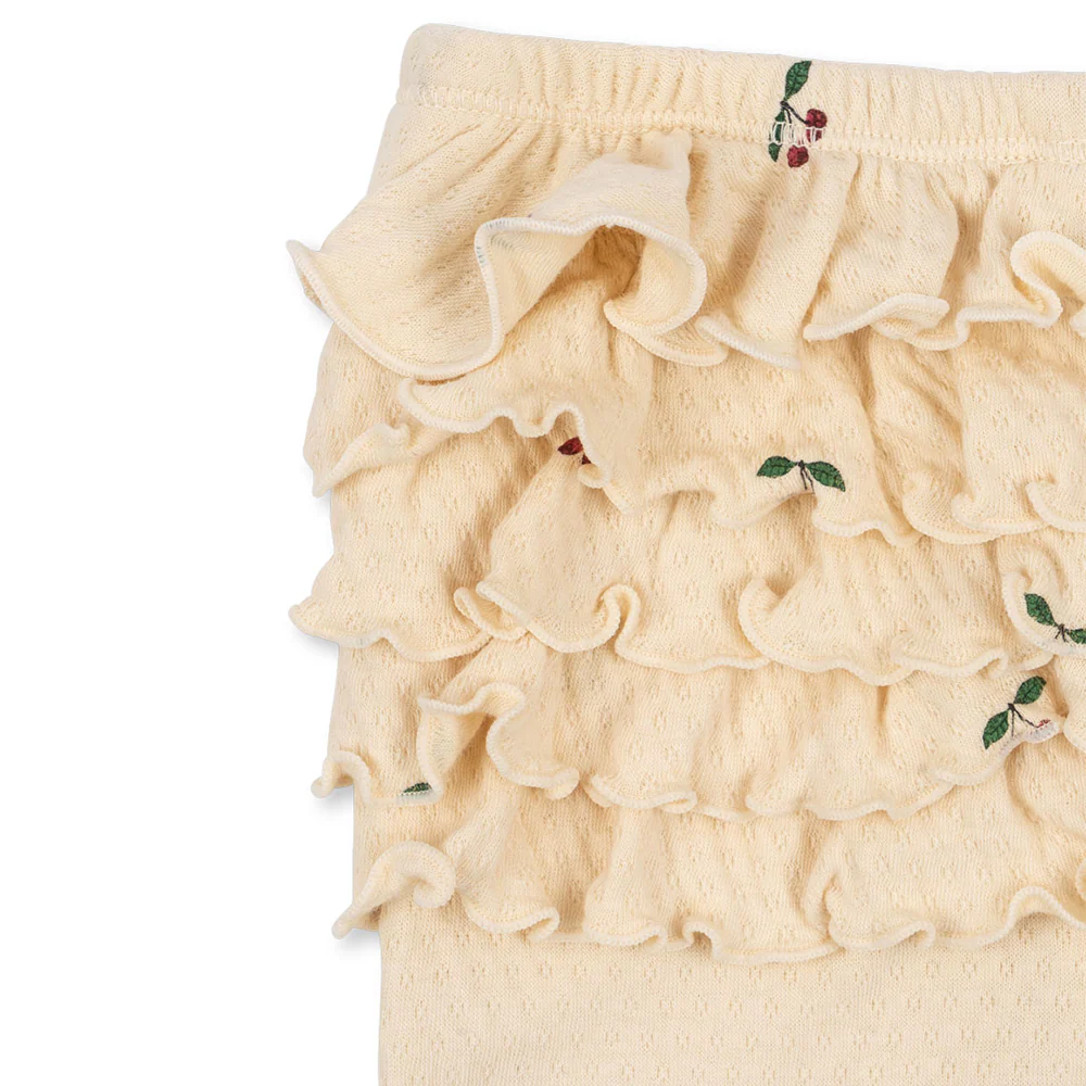 Konges Sløjd Baby Leggings mit Rüschen 'Sui' Cherry - Image 4
