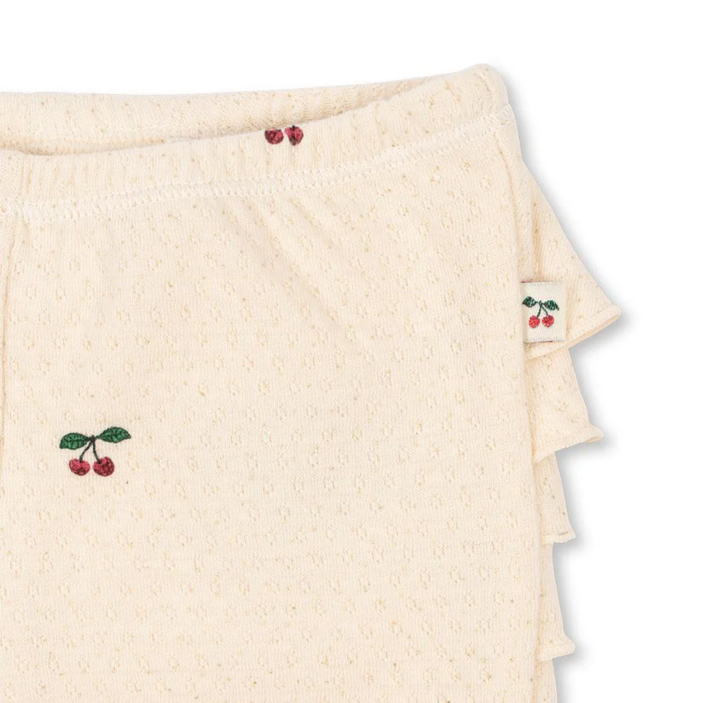 Konges Sløjd Baby Leggings mit Rüschen 'Sui' Cherry - Image 6