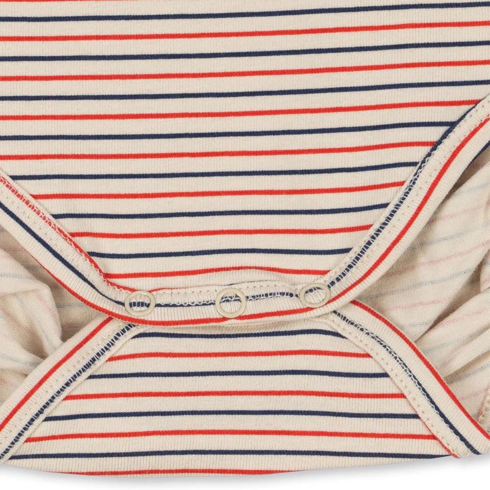 Konges Sløjd Body 'Basic' Stripe Tricolore Petit - Image 4