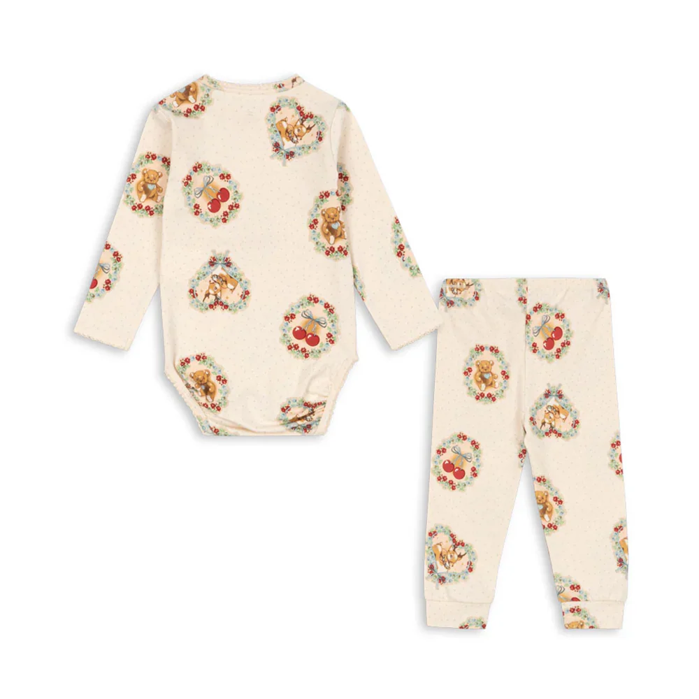 Konges Sløjd Body und Leggings Set 'Basic' Deer Diary - Image 3