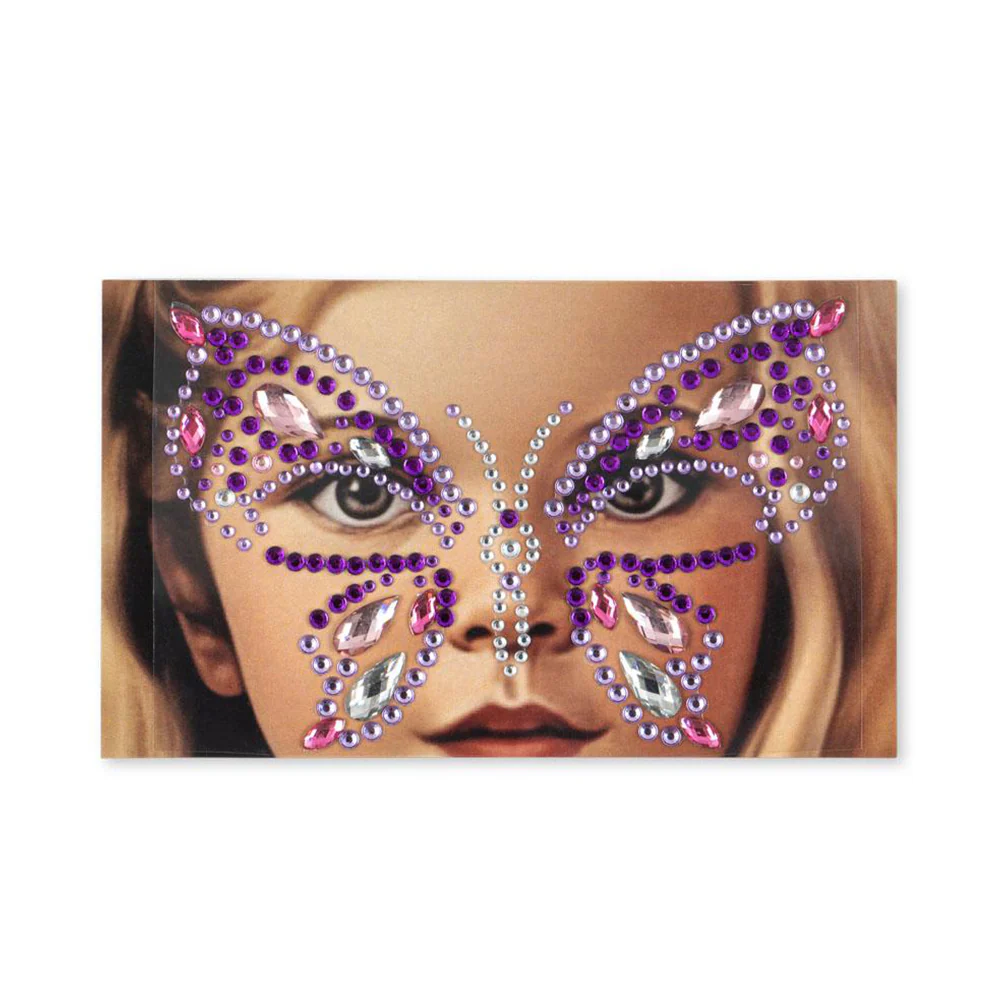 Konges Sløjd Glitzersteine fürs Gesicht 'Butterfly' Purple Rain - Image 2