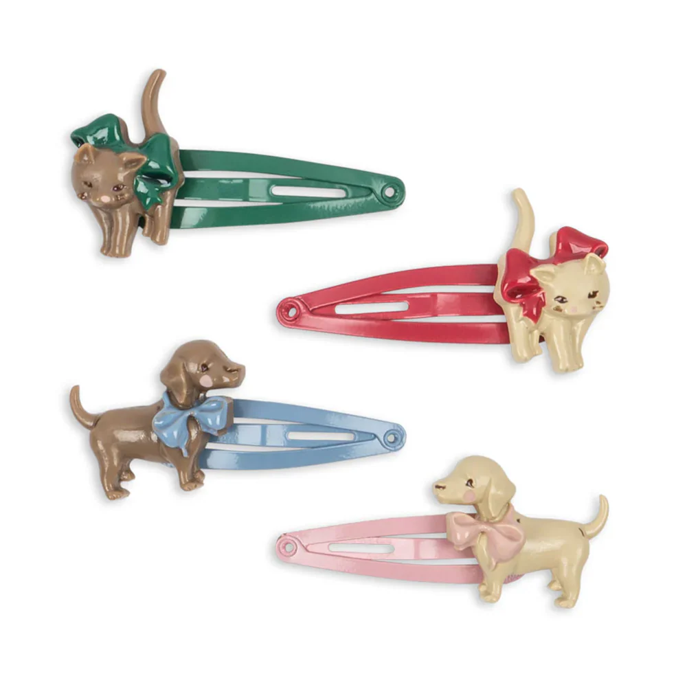 Konges Sløjd Haarclips Cats and Dogs - Image 2