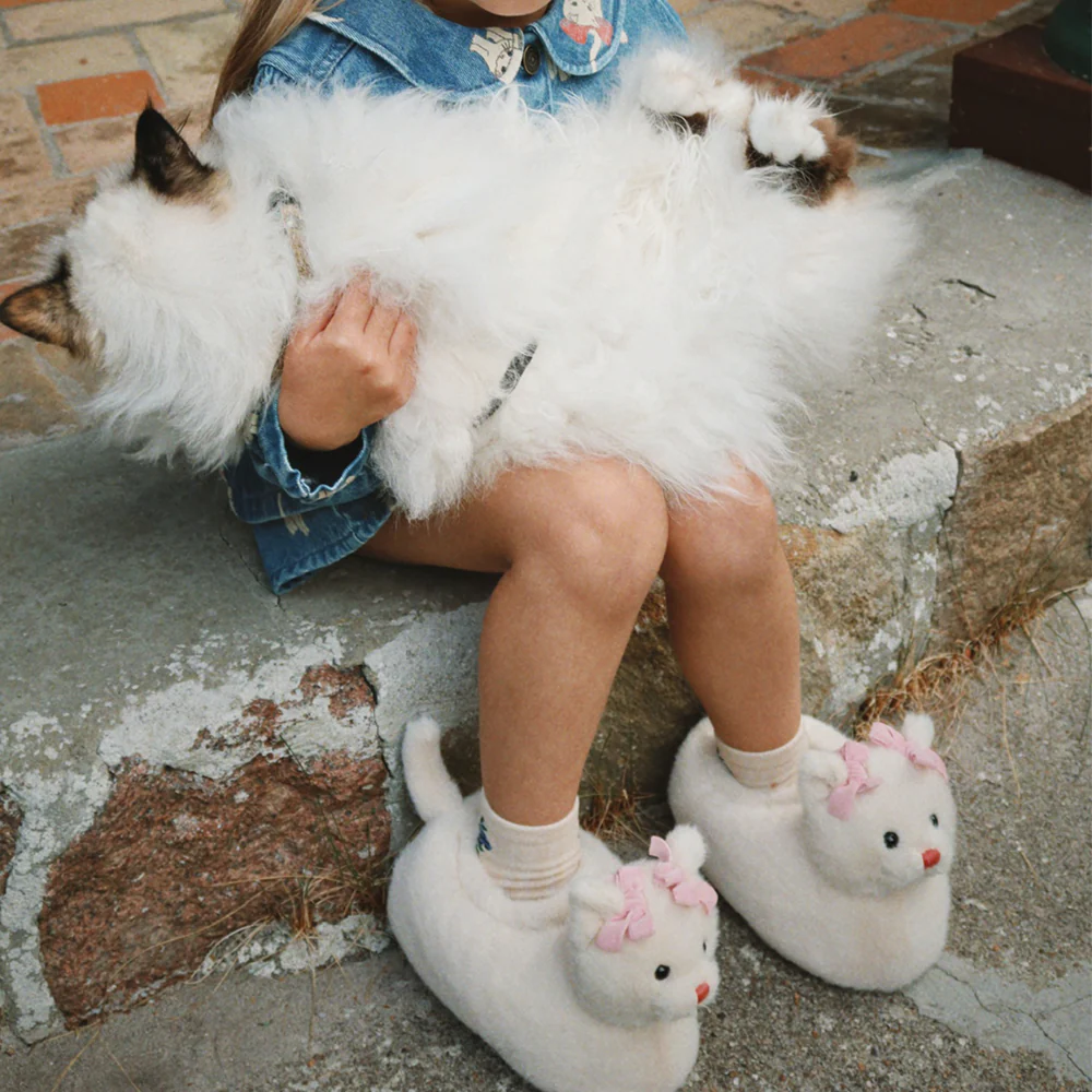 Konges Sløjd Hausschuhe/Finken 'Kitty' Off White - Image 6