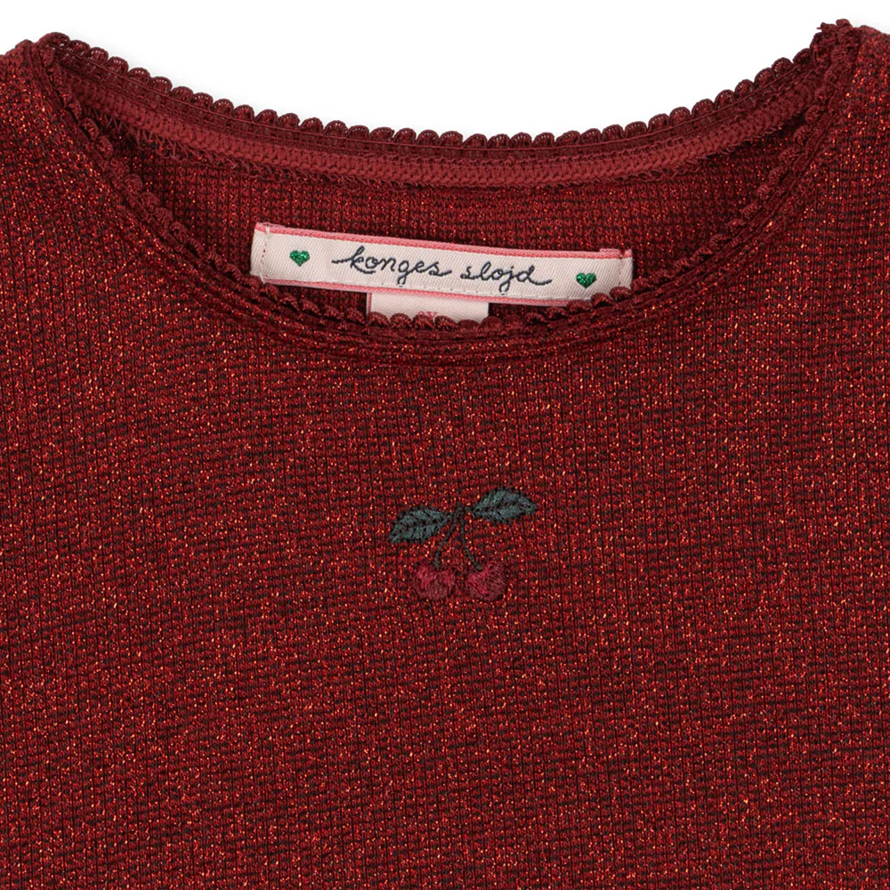 Konges Sløjd Langarm Kleid 'Roli' Red Dahlia - Image 2