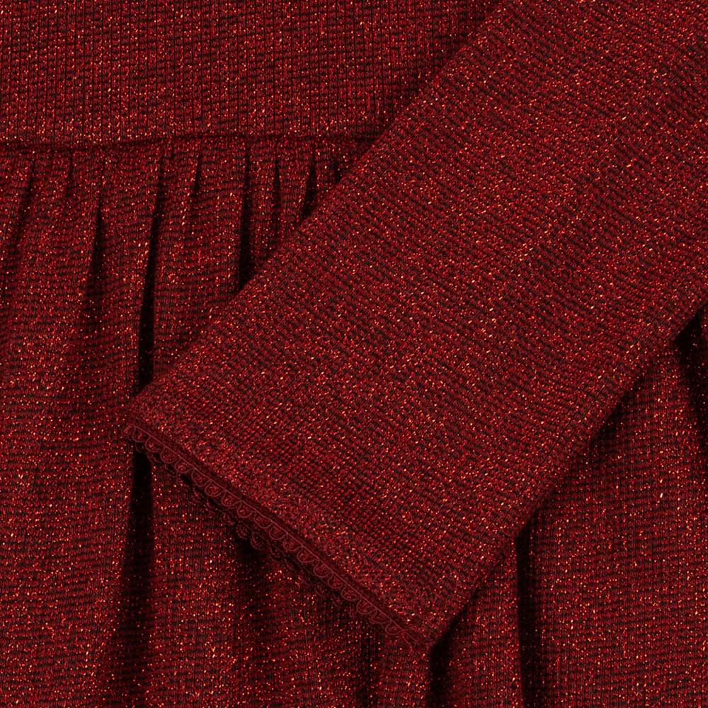 Konges Sløjd Langarm Kleid 'Roli' Red Dahlia - Image 4