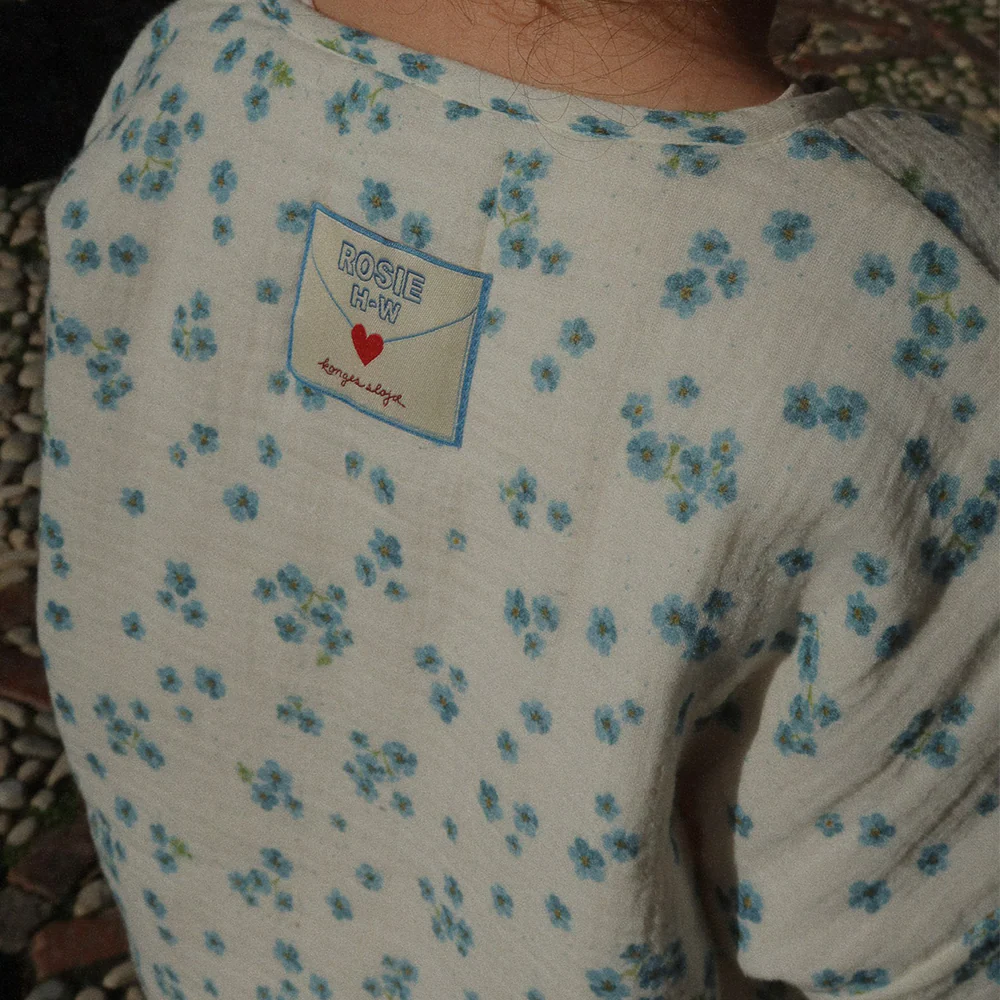 Konges Sløjd  Musselin-Jacke 'RHW X KS' Mioblu Forget Me Not - Image 4