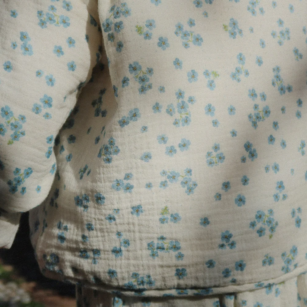 Konges Sløjd  Musselin-Jacke 'RHW X KS' Mioblu Forget Me Not - Image 7