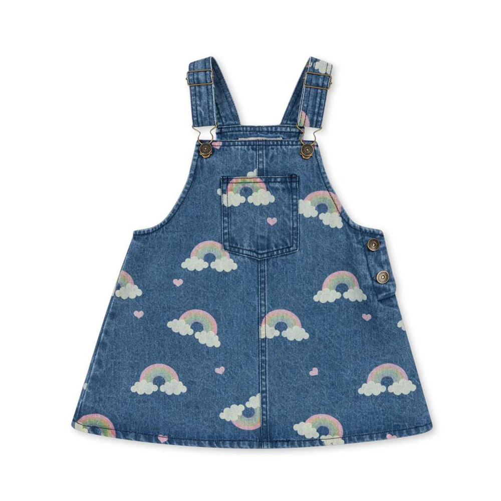 Konges Sløjd Overall-Kleid 'Magot' Rainbow - Image 4