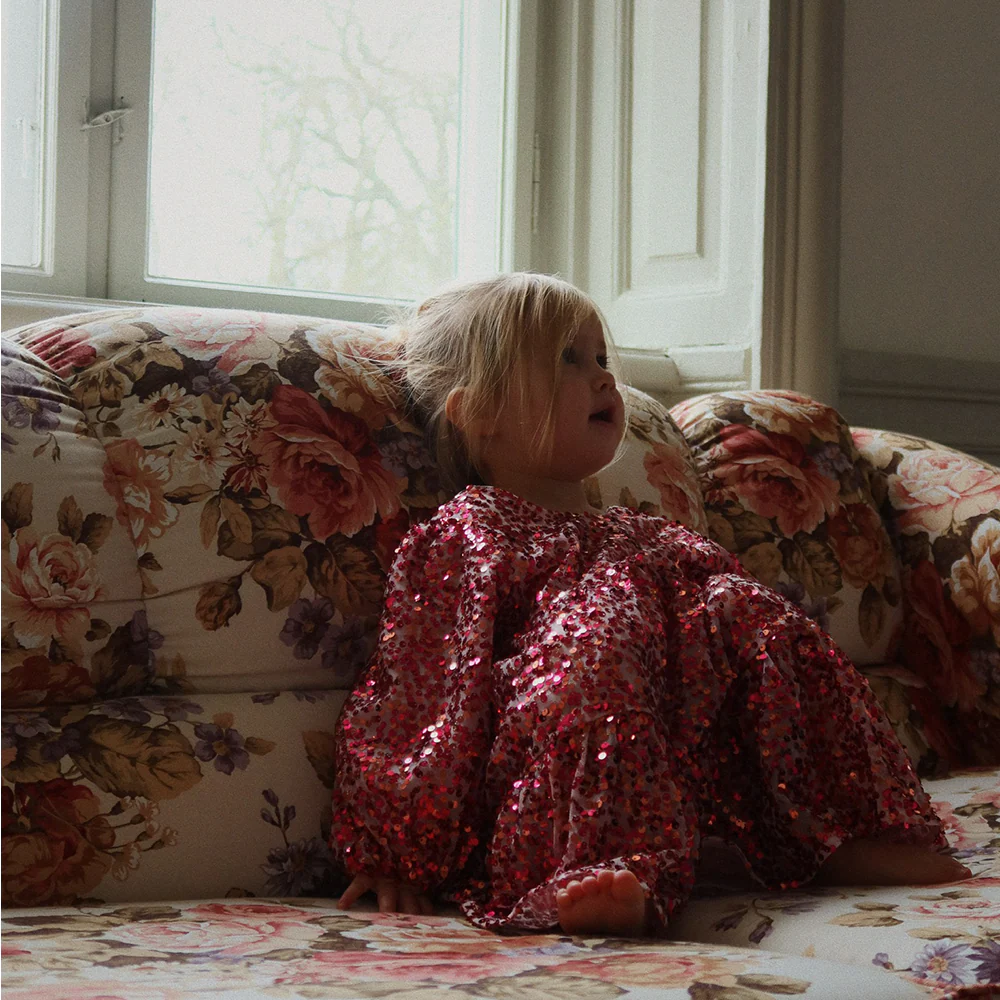 Konges Sløjd Pailletten-Kleid 'Lila Bow' Sparkling Sangria - Image 7