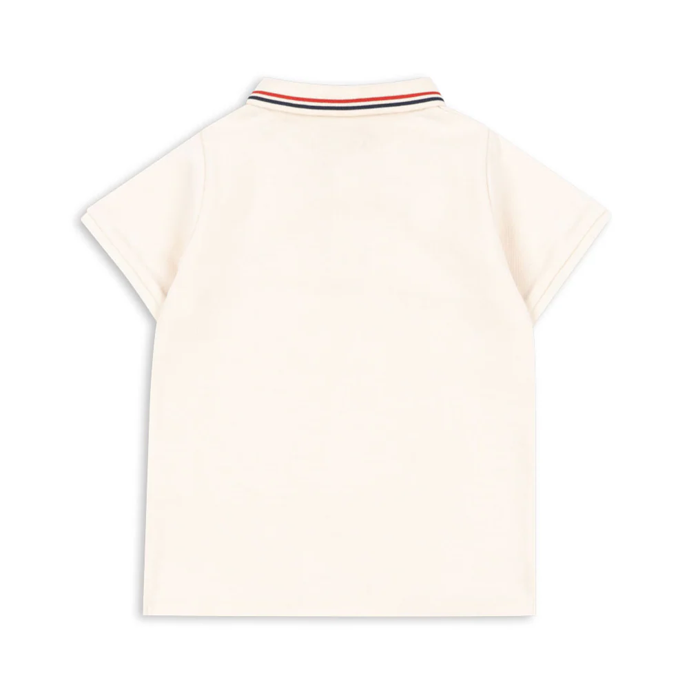 Konges Sløjd Polo Shirt 'Florian' Antique White - Image 3