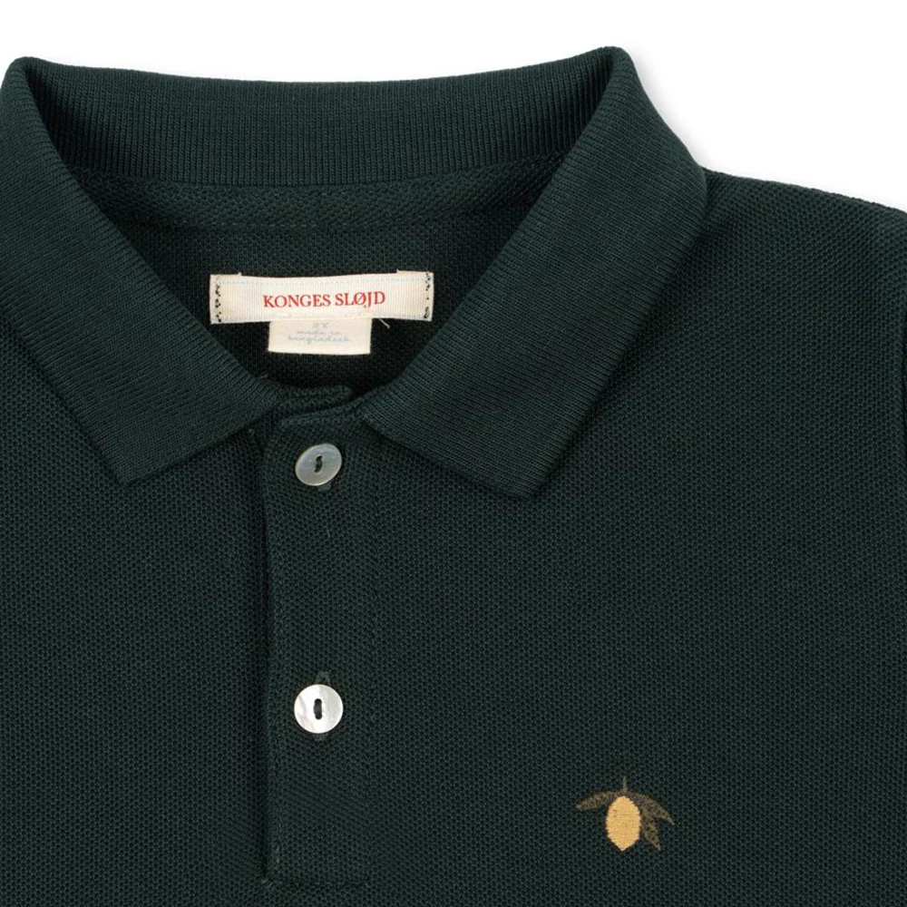 Konges Sløjd Polo Shirt mit langen Ärmeln 'Florian' Pine Grove - Image 3
