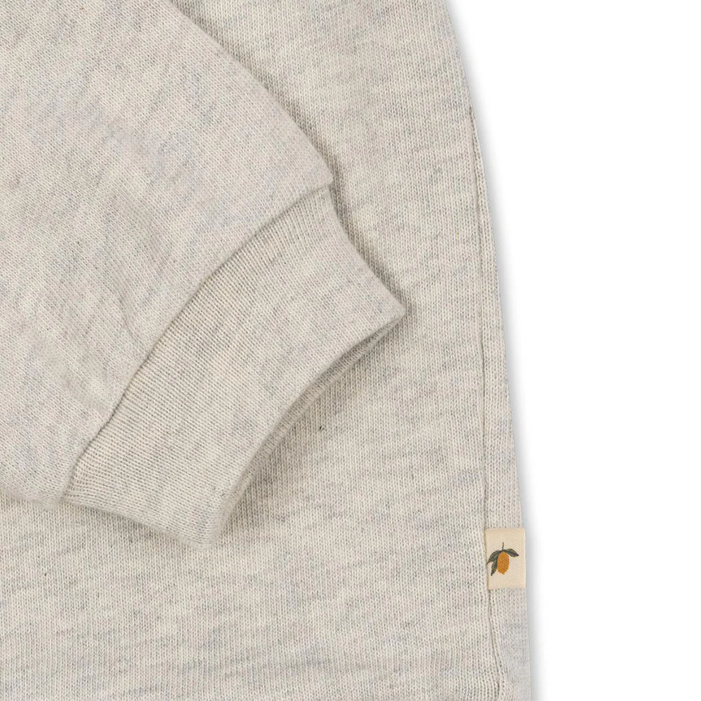 Konges Sløj Polo Sweatshirt 'Spotty' Off White Melange - Image 3