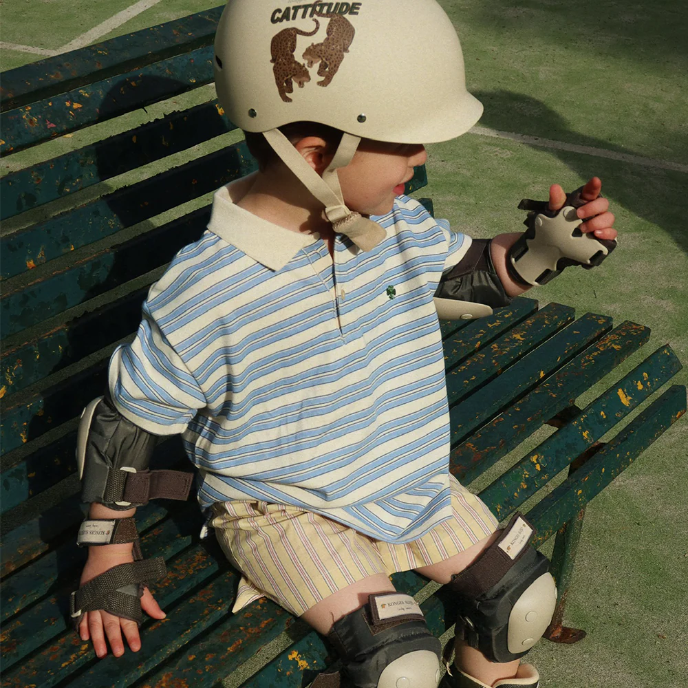 Konges Sløjd Polo Shirt 'Spotty' Stripe Ciel - Image 2
