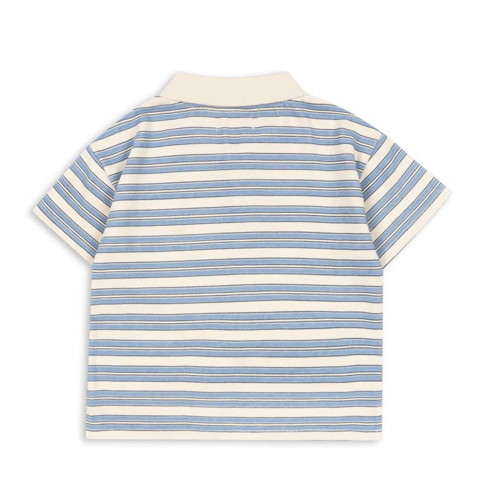 Konges Sløjd Polo Shirt 'Spotty' Stripe Ciel - Image 3
