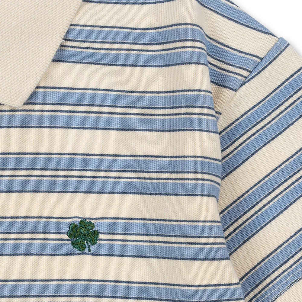 Konges Sløjd Polo Shirt 'Spotty' Stripe Ciel - Image 5