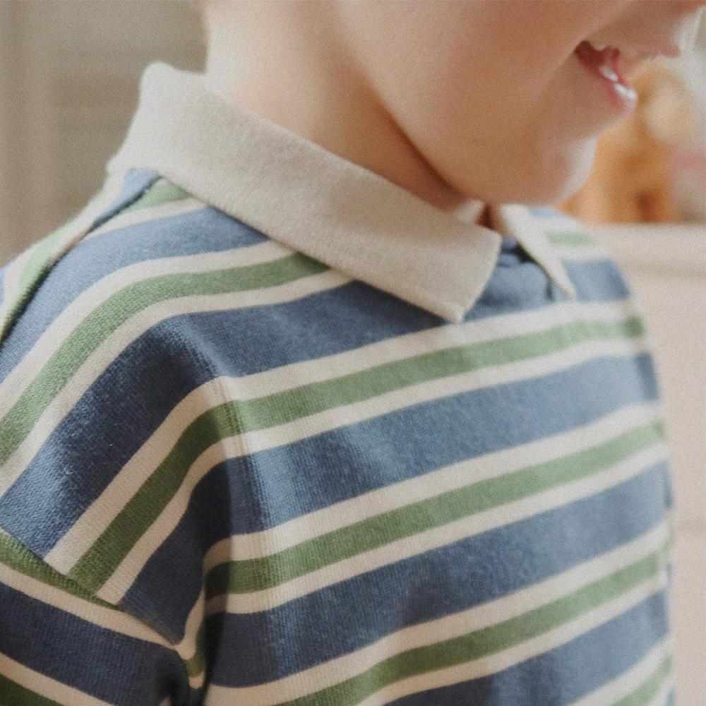 Konges Sløjd Polo Sweatshirt 'Spotty' Spellbound Strip - Image 2