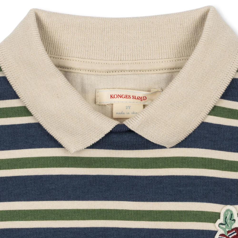 Konges Sløjd Polo Sweatshirt 'Spotty' Spellbound Strip - Image 4