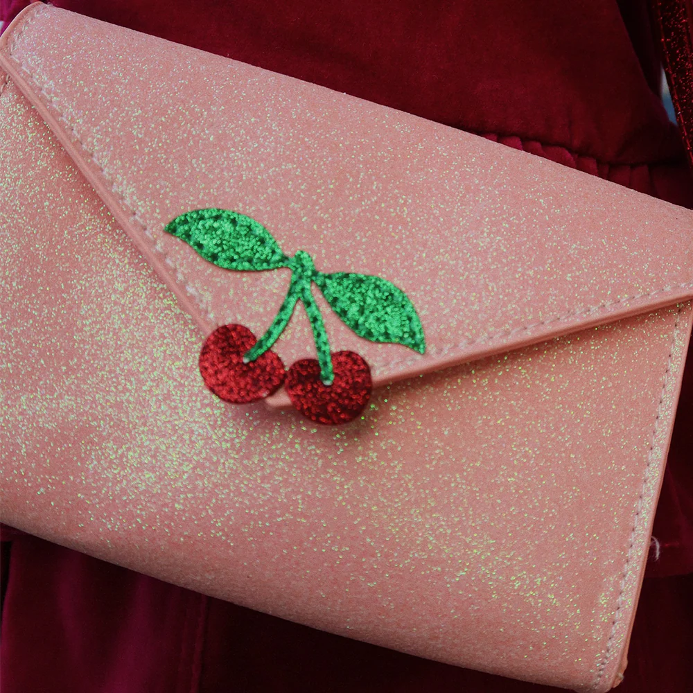 Konges Sløjd Portemonnaie 'Love Letter' Pink Glitter - Image 4