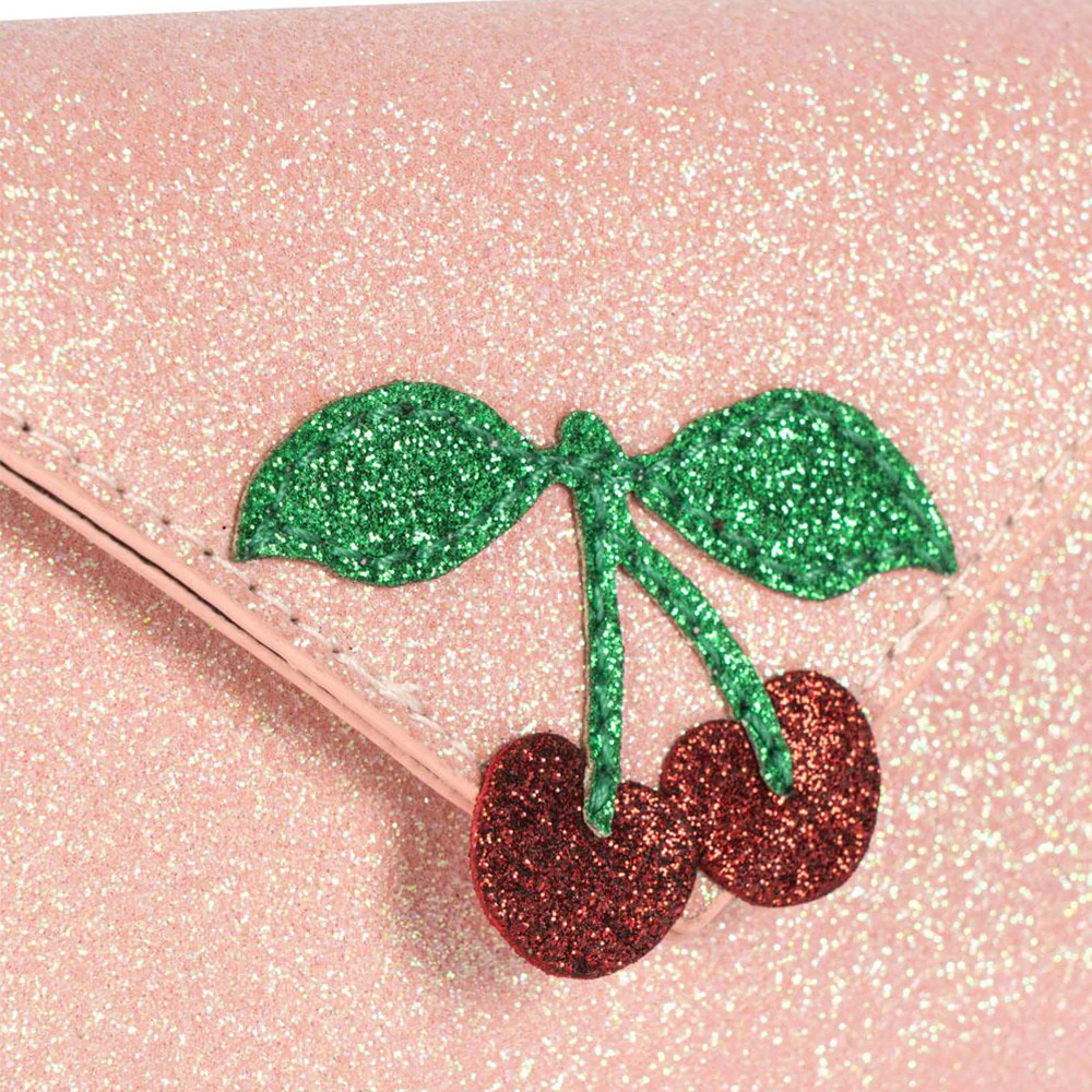 Konges Sløjd Portemonnaie 'Love Letter' Pink Glitter - Image 5