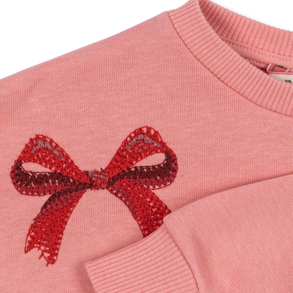 Konges Sløjd Pullover 'Lou Bow' Strawberry Ice - Image 2