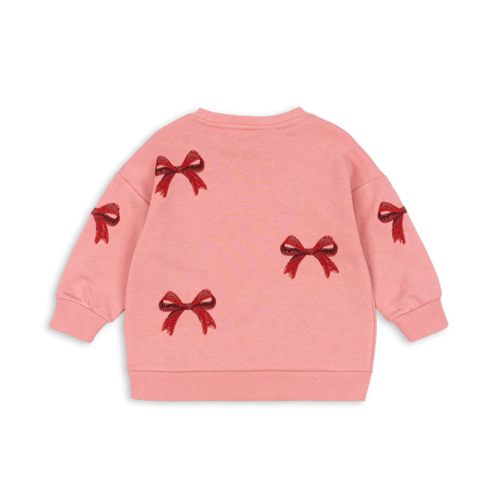 Konges Sløjd Pullover 'Lou Bow' Strawberry Ice - Image 3