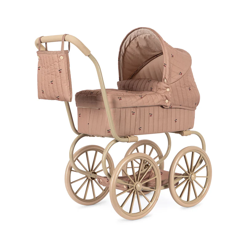 Konges Sløjd Puppen-Kinderwagen 'Minnie' Cherry Blush - Image 4