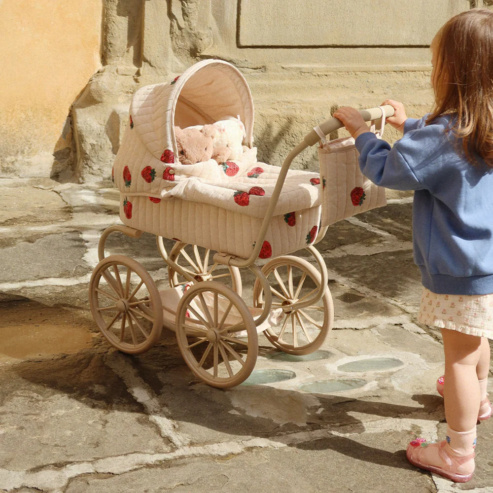 Konges Sløjd Puppen-Kinderwagen 'Minnie' Strawberry - Image 2