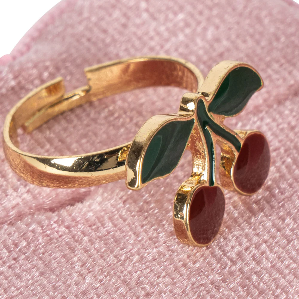 Konges Sløjd Ring mit Schatulle 'Love Rings' Cherry - Image 2