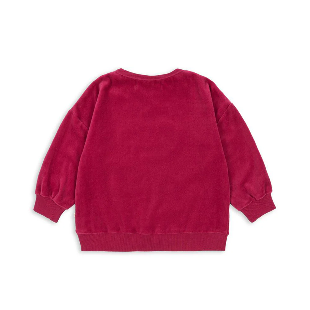 Konges Sløjd Samt-Pullover 'Velou' Sangria - Image 3