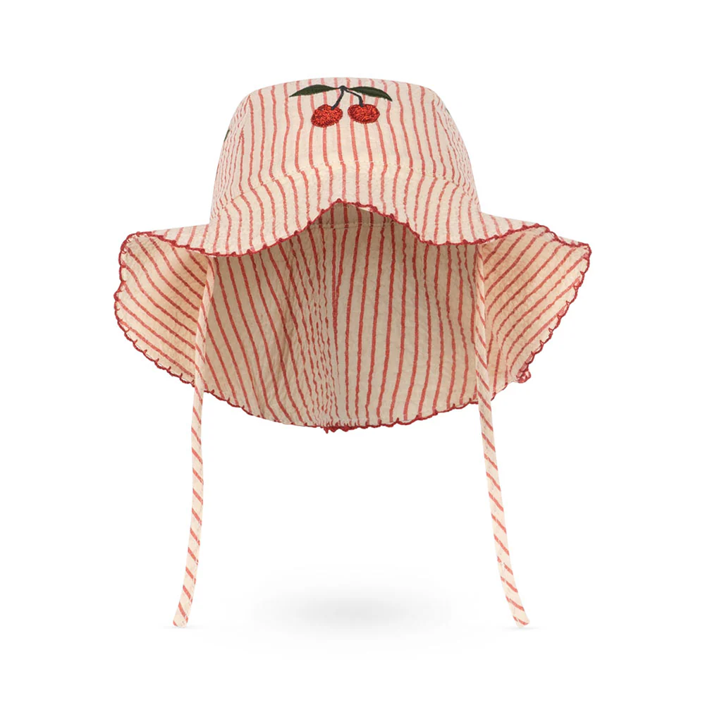 Konges Sløjd Seersucker Sonnenhut 'Ellie' Amour Stripe - Image 2