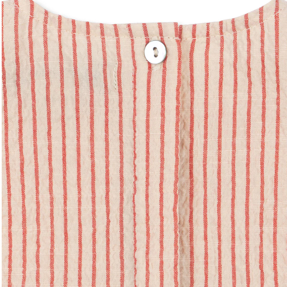 Konges Sløjd Seersucker Strampler 'Ellie' Amour Stripe - Image 3
