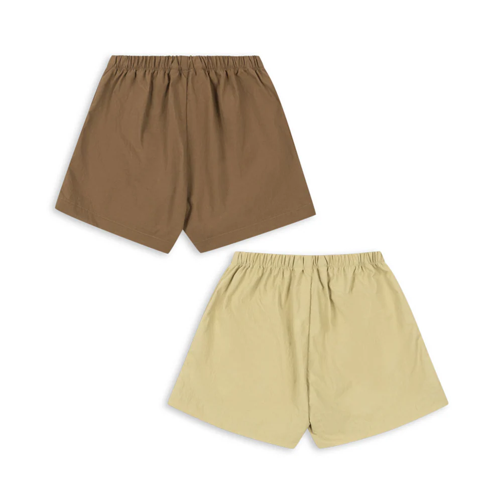 Konges Sløjd Shorts  2er-Set 'Acty' Pale Olive Green/Ermine - Image 3