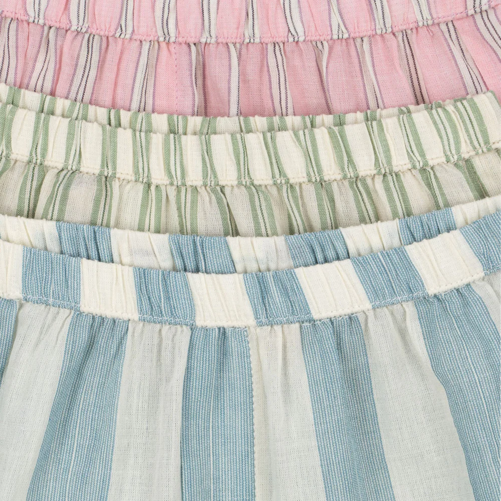 Konges Sløjd Shorts aus Baumwolle 3er-Set 'Asli' Basil/Orchid/Bleu Stripe - Image 3