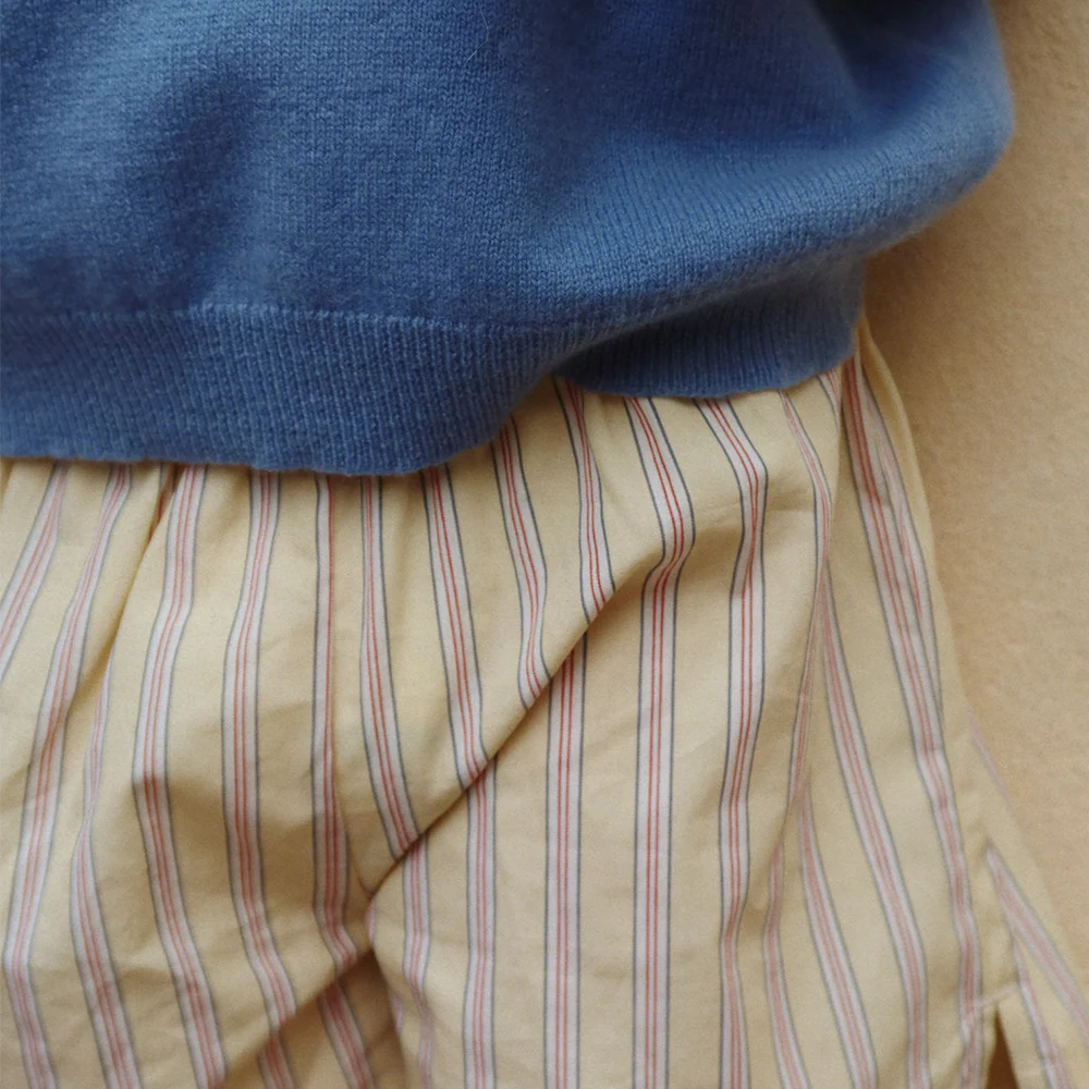 Konges Sløjd Shorts aus Baumwolle 3er-Set 'Azur' Soleil/Bleu/Basil Stripe - Image 8