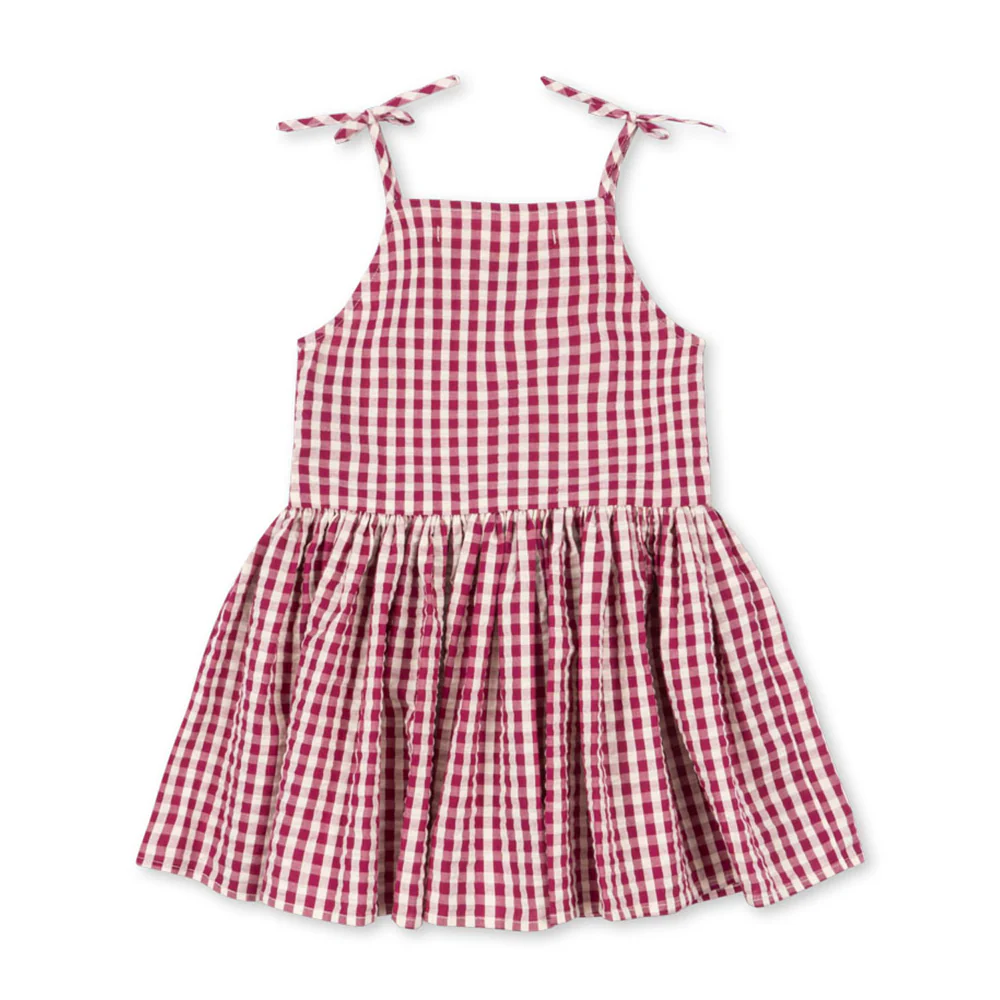 Konges Sløjd Sommerkleid 'Isotta' Raspberry Check - Image 3