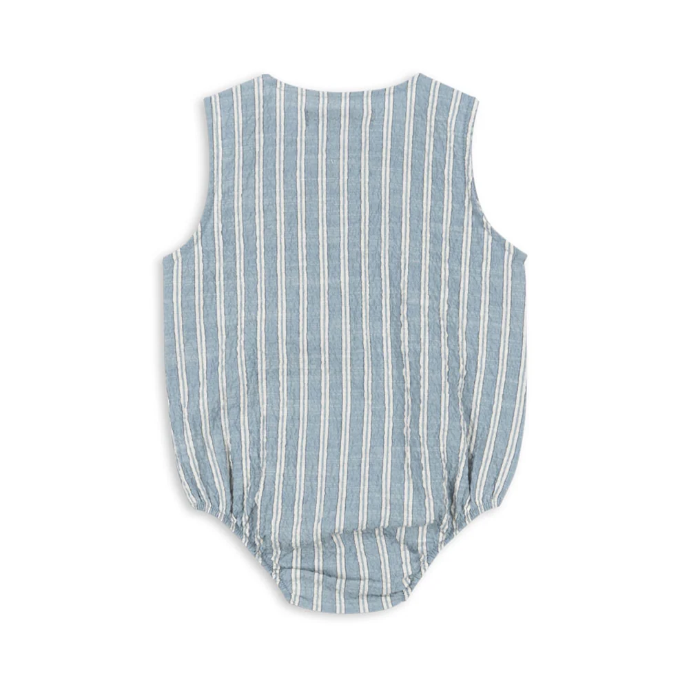Konges Sløjd Strampler 'Elliot' Trio Bleu Stripe - Image 3