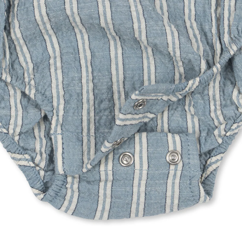 Konges Sløjd Strampler 'Elliot' Trio Bleu Stripe - Image 4
