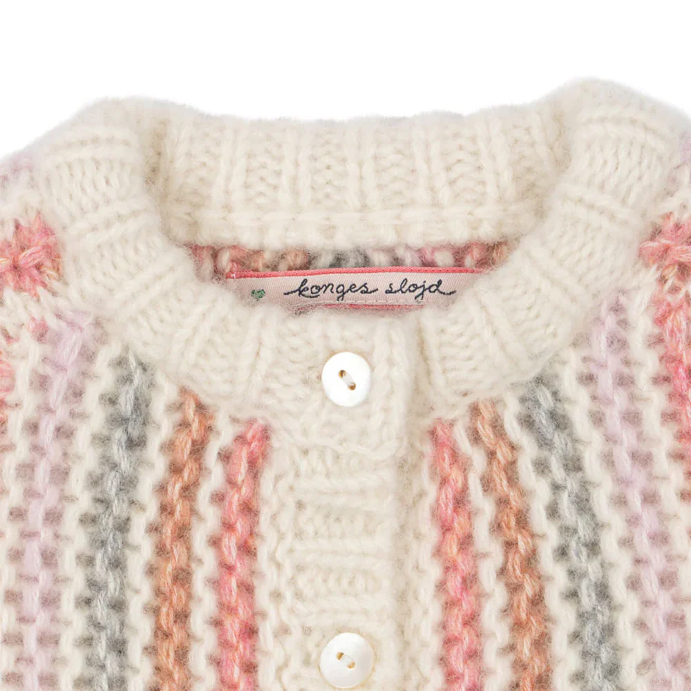 Konges Sløjd Strickcardigan 'Kiri' Rose Stripe - Image 3